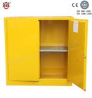 Liquid Safety Flammable Storage Cabinet Yellow Powder Coated 18 Gauge Steel