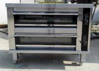 Bread Cake Electric Baking Oven Double Deck Eight Trays Stainless Steel Door Digital Control