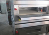 Stone Gas 4 Deck 12 Trays Electric Baking Oven , Stainless Steel Deck Oven with Steam