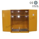 Steel Yellow Big Flammable liquid Storage Cabinet  With High Gloss Surface Double Door