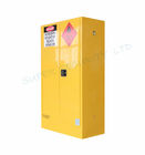 Powder Coat Yellow Flammable Storage Cabinet Double Wall With Two 2'' Vents