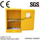 Stainless Steel Iron Coated Flammable Yellow Powder  Chemical Storage Cabinets For Laboratory  /  Bench Top