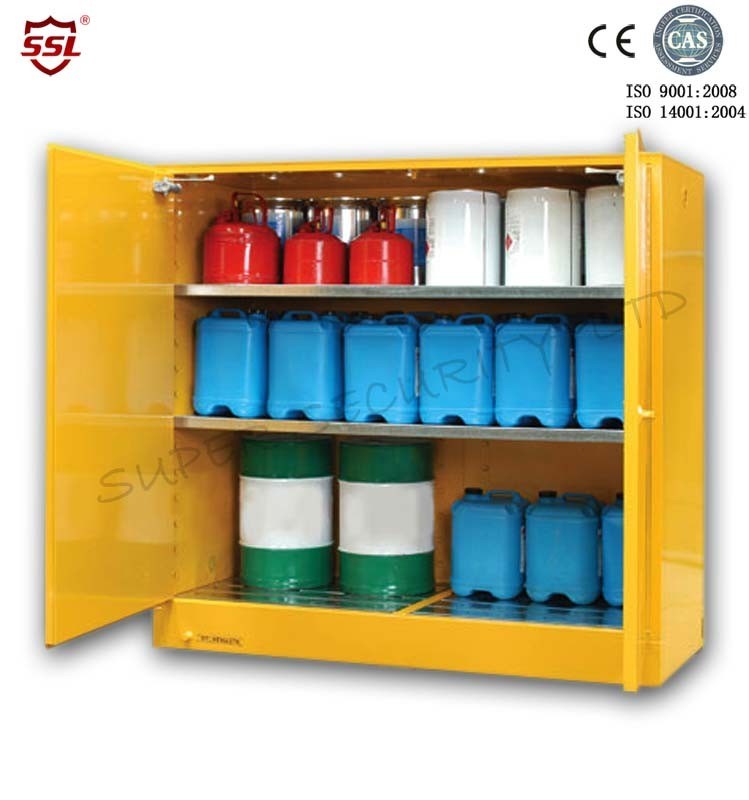 45 Gallon Heavy Duty Steel Chemical Equipment Storage Cabinets Anti 
