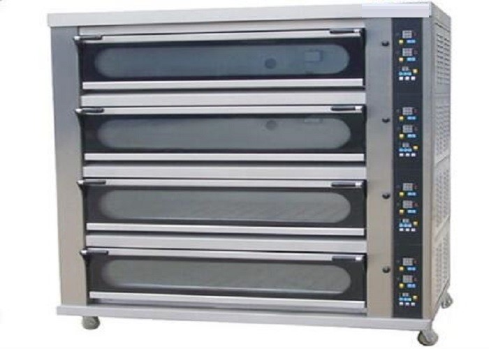 4 Deck 8 Trays Commercial Baking Oven Digital Display Ceramic Heating