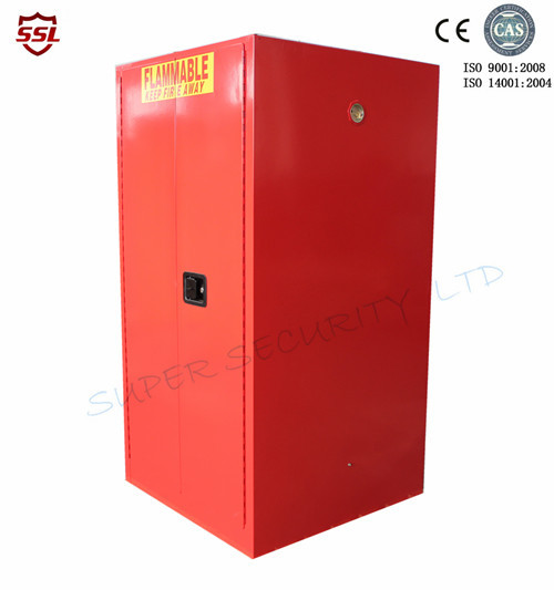 Red Paint &amp; Ink Chemical Storage Cabinet For Flammable Liquids , 60 Gallon