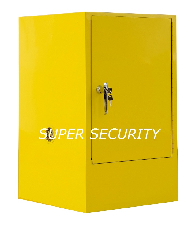 Single Door Red Heavy Duty Steel Flammable Liquid Chemical Storage Cabinets With Doors / 1 Shelf