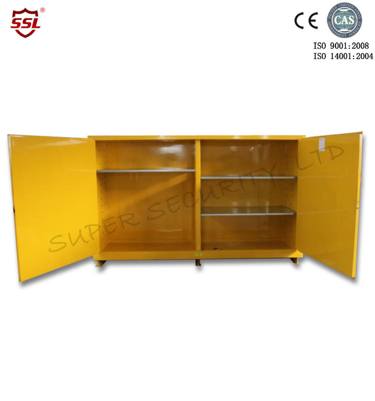 Horizontal Inflammable Storage Cabinets With 2 Manual Close Doors , Fire Safe Cabinets