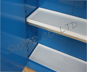 Blue Metal Corrosive Storage Cabinet / Hazardous Storage Cupboards 30 Gallon 1