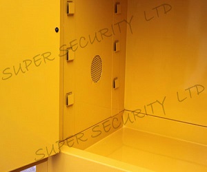 Cold Steel Chemical Safety Storage Cabinets With Two Door , Hazardous Material Storage Cabinets 2