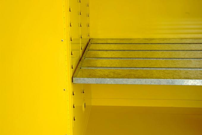 Liquid Safety Flammable Storage Cabinet Yellow Powder Coated 18 Gauge Steel 0