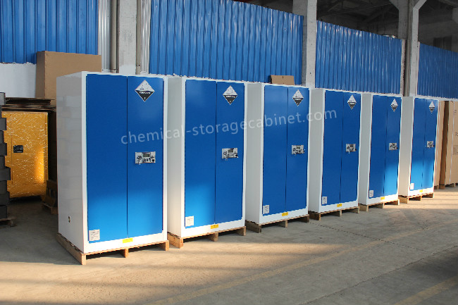 Stainless Steel Blue Chemical Safety Cabinets For Flammables And Combustibles Fire Proof 1
