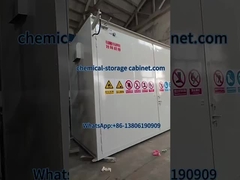 Outdoor Hazmat Storage Building Non Combustible Container For Drums And IBCs  Dangerous Substance