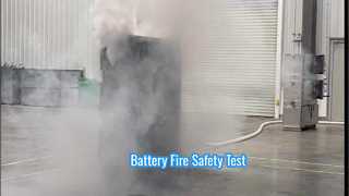a thermal‑runaway safety simulation test for lithium‑ion battery charging cabinet