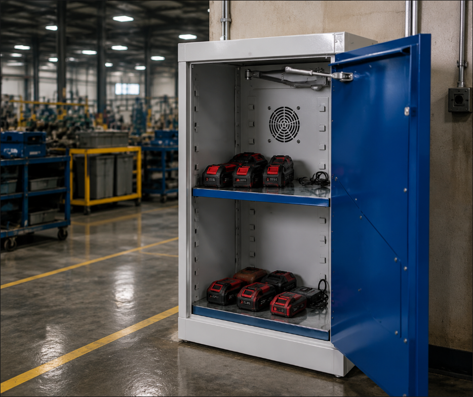 Latest company blogs about Industrial Battery Safety Enters Standardization Era: Storage and Charging Cabinets Become Core Safety Infrastructure in Factories