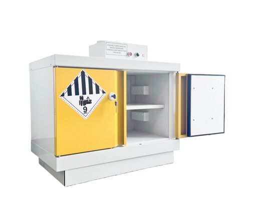 Battery storage cabinet 30L  Double-layer steel plate structure