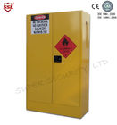 Yellow Paint Chemical Flammable Storage Cabinet With Dual Vents For Dangerous Goods 250L