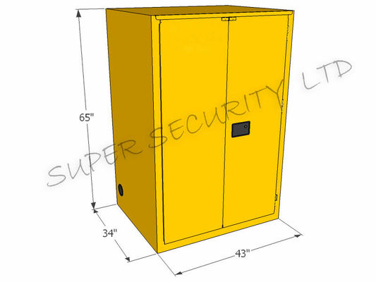 Buy Industrial Metal Safety Flammable Storage Cabinet For Oil , Chemical Liquid online manufacture
