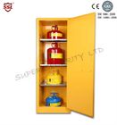 Welded Steel Slimline Chemical Storage Cabinet Double-wall Painted with Galvanized Steel Shelves