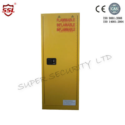 Buy Welded Steel Slimline Chemical Storage Cabinet Double-wall Painted with Galvanized Steel Shelves online manufacture