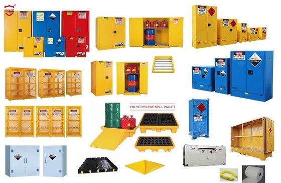 Buy 2-Doors Chemical Storage Cabinet With Recessed Handle Fire Proof Feature online manufacture