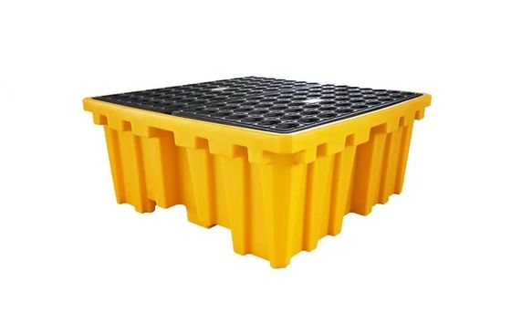 Buy Yellow Base IBC Pallet With Drain Plug Durable Reliable Bulk Storage Solution online manufacture