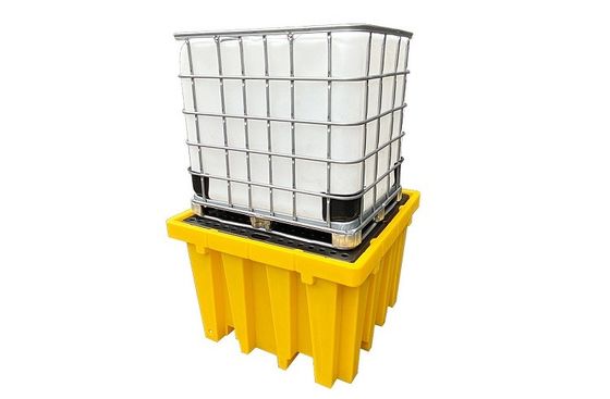 Buy 4 Sides Forklift Entry PE Pallet L1380 W1380 H900mm 385Gallon online manufacture