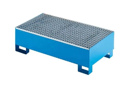Buy STEEL Drum Containment Pallets For Chemical Acids Corrosives Liquid Distributed Load 1300kg online manufacture