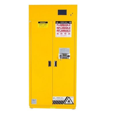Buy Acid Dangerous Store In Lab Chemical Storage Cabinet Yellow 766 Litre For Liquid online manufacture