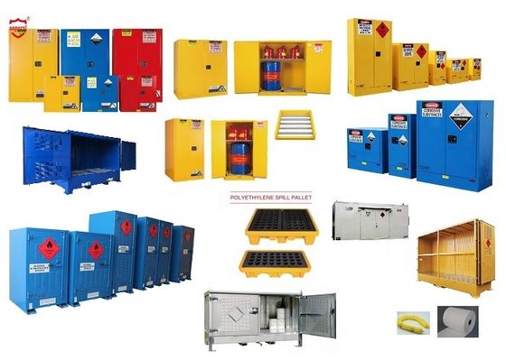 Buy FM Fire Rated Chemical Storage Cabinet with Ventilation and Fireproof Paint for Multiple Compartments online manufacture