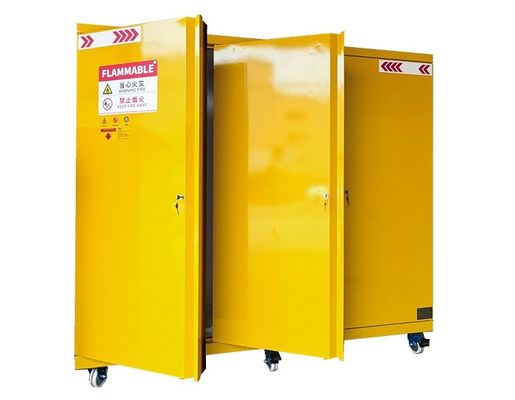 Buy FM Fire Rated Steel Chemical Storage Cabinet with Recessed Handle for Hazardous Materials online manufacture