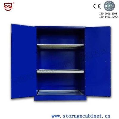 Buy Blue Chemical Liquid Sulfuric Corrosive Storage Cabinet With 2 Doors online manufacture