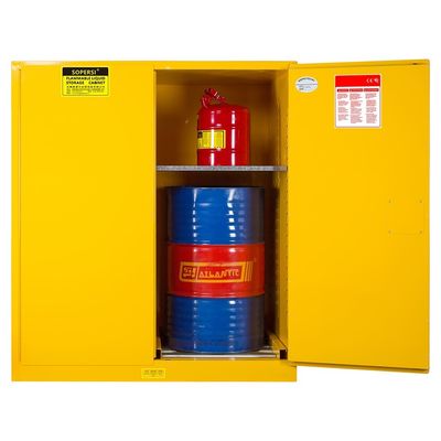 Buy 2 Drum Storage Cabinet 110 Gallon Self- Closing Vertical Drum Roller online manufacture