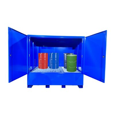 Buy EN-55-Gallon Drum Capacity All Steel Flammable Storage Cabinet with Exhaust System for Hazardous Materials online manufacture