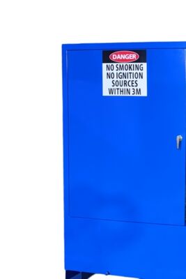 Buy CE Anti Explosion Hazardous Storage Cabinet with 55-Gallon Drum Spill Containment and Compact Design for Single Drum Storage online manufacture