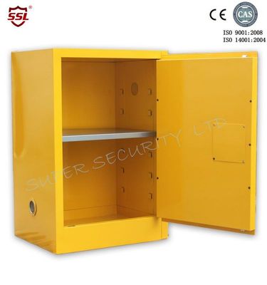 Buy Fire Resistant Yellow Safety Mobile Storage Cabinet , Flame Proof Cabinets 20 Gallon online manufacture