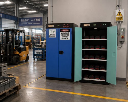 Buy EN Lithium Battery Charging Cabinet Smart Safety for dangerous lithium charging function online manufacture