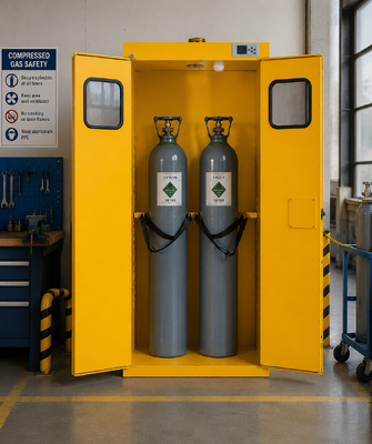 Buy Gas Cylinder Storage Cabinet 75 mm 1-4 Cylinders online manufacture