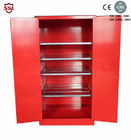 Red Paint &amp; Ink Chemical Storage Cabinet For Flammable Liquids , 60 Gallon