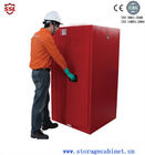 Red Paint Ink Chemical Storage Cabinet For Flammable Liquids 60 Gallon