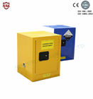 Yellow Powder Coated Flammable Chemical Storage Cabinets For Laboratory , Bench Top