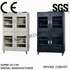 Stainless Steel Electrical Moisture proof Auto Dry Cabinet With Rustproof Paint with 3.2mm Toughened Glass