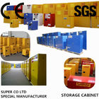 Vertical Drum Hazardous Flammable Storage Cabinet Fully Welded , 60 Gallon