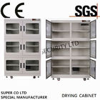 CE SGS Customized Dehumidifier Electronic Dry Cabinet , RH Range 1 - 10% For audiovisual, precise instruments, food