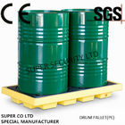 Polyethylene Drum Containment Pallets For Chemical , Acids Amd Corrosives Liquid Distributed Load 1100kg