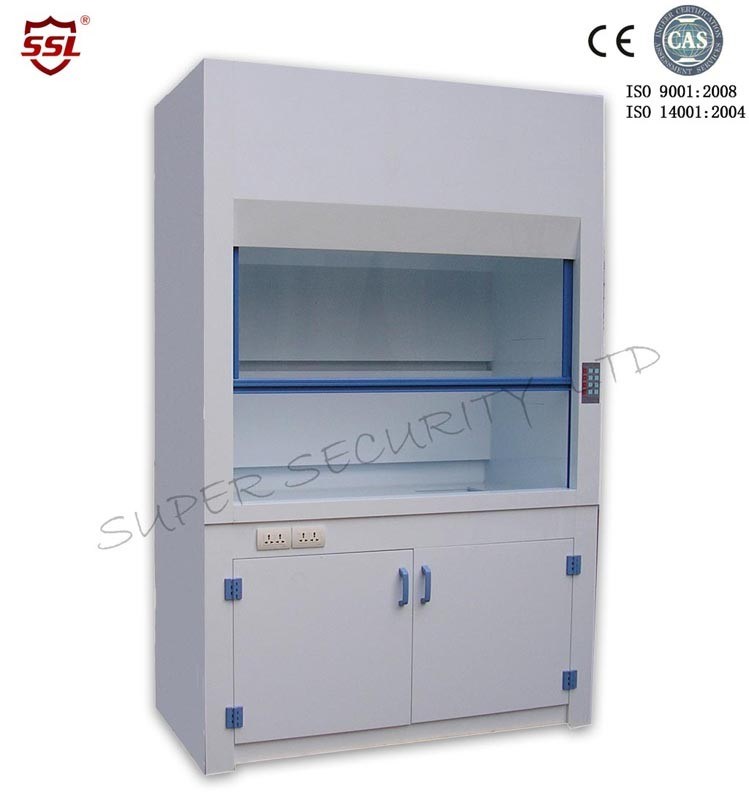Poly Ducted Laboratory Chemical Fume Hood / Cupboard with PP Cup Sink ...