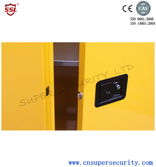 Zinc Lever Lock Pool Chemical Storage With 2 Shelves Fully