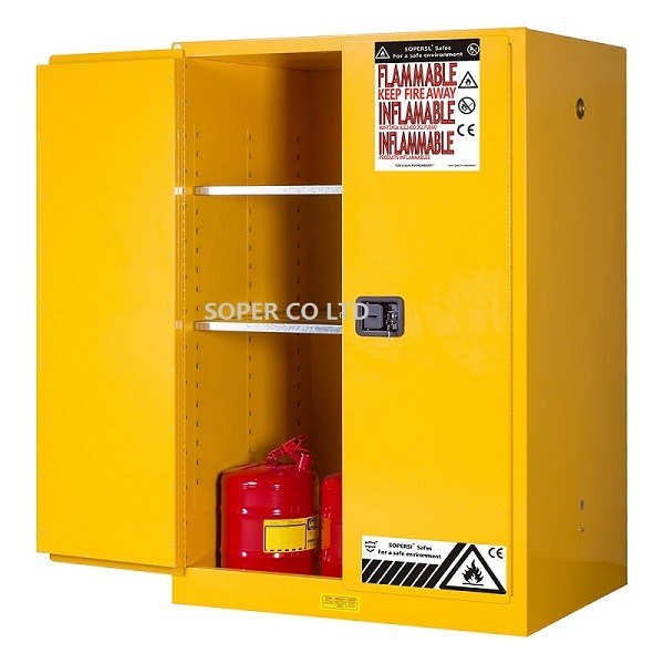 Fire Proof in LAB yellow , 45gallon storage