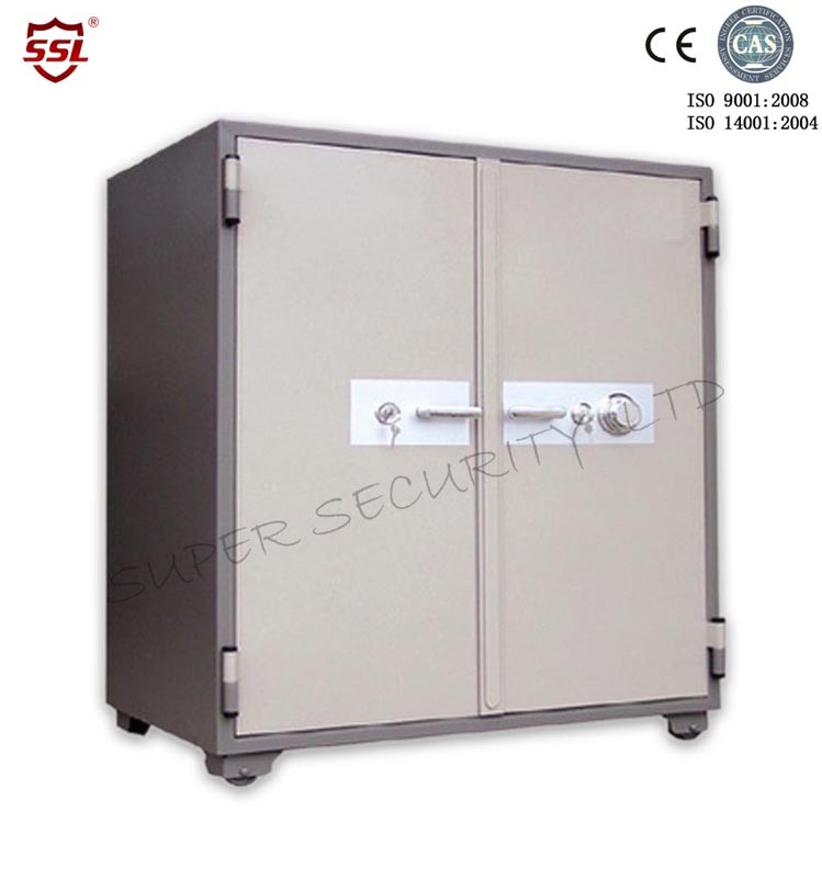 540L Locking Points Double Door Fire Resistant Safe Box with 8 Steel