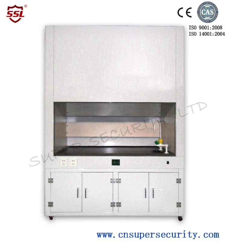 Medical fume hood with tough 3.2mm glass window, Built-in blower, security work table