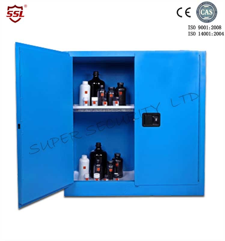 Metal Corrosive Steel Storage Cabinet For Vitriol Or Nitric , Safety Storage Cabinet
